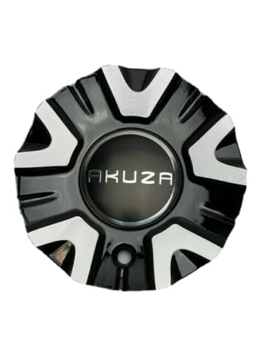 Akuza 847 Black and Machined Wheel Center Cap EMR0847-CAR
