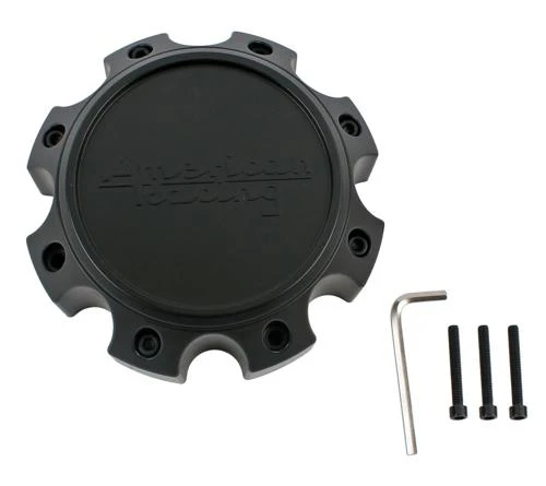 American Racing T159L170-H63-S1 Satin Black Bolt-On Wheel Center Cap – 8x6.5/170/180