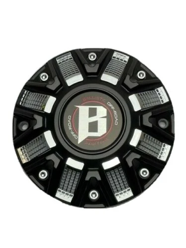 Ballistic Matte Black and Chrome Wheel Center Cap CAP OR-D3 CAP OR-D