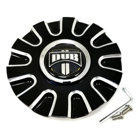 Dub Cojones Wheels 38360-15NBL Gloss Black and Milled Center Cap