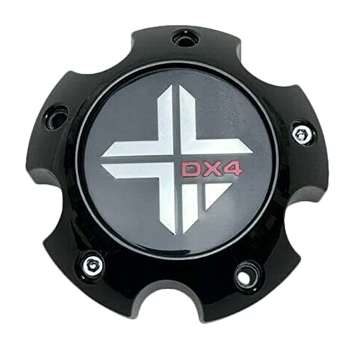 DX4 Gloss Black Wheel Center Cap 5 Lug 73062090F-3 73062090F-5