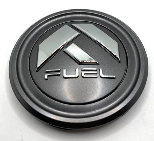 Fuel Off-Road Gunmetal Wheel Center Cap with Chrome Logo 1006-44GDC