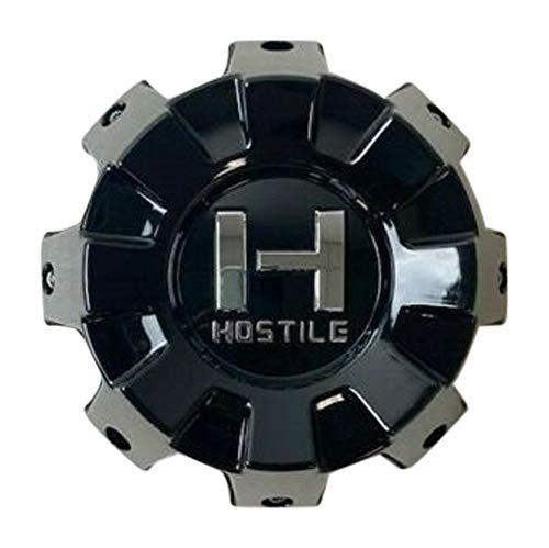 Hostile Wheels 8 Lug Gloss Black Wheel Center Cap HC-8801 HC-8001-B