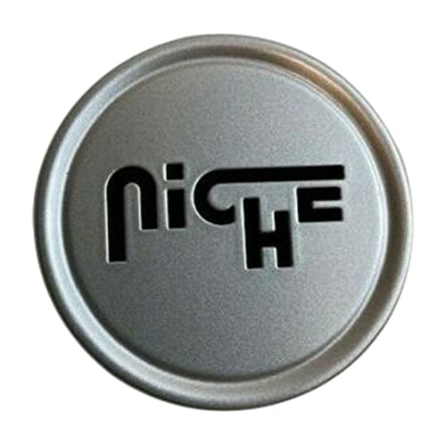 Niche Wheels 1003-22SLB Silver with Black Logo Wheel Center Cap