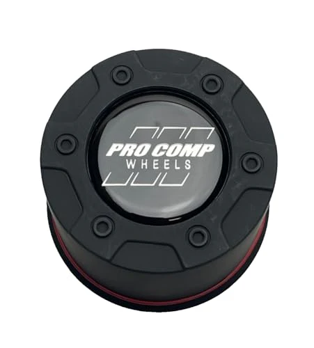 Pro Comp Flat Black Push Thru Wheel Center Cap 8327042 8327041 S602-15 Resin Logo