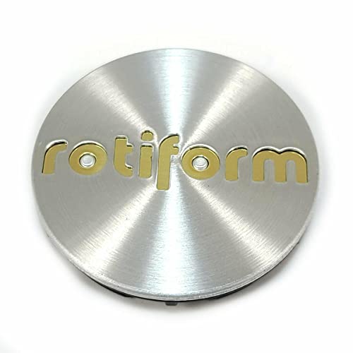 Rotiform Wheels Center Hub Cap 1003-40MG Machined 2.36 Inch Gold Logo for 5-Lug