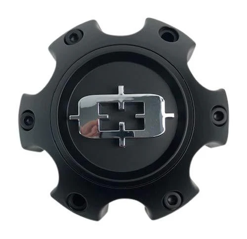Vision Wheels C415SB-6V Satin Black Wheel Center Cap C415-EC